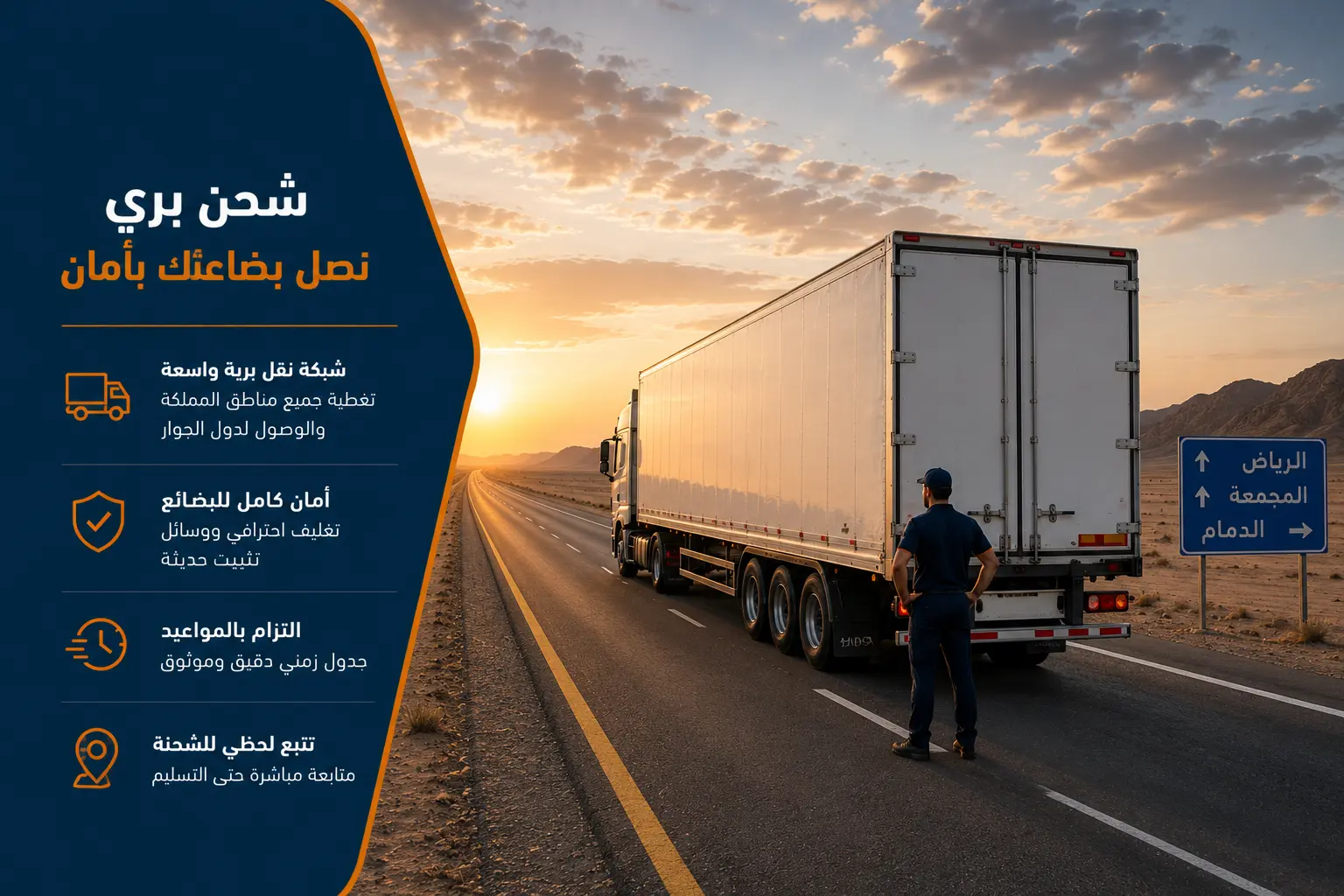 الشحن البري — البسمة إكسبريس