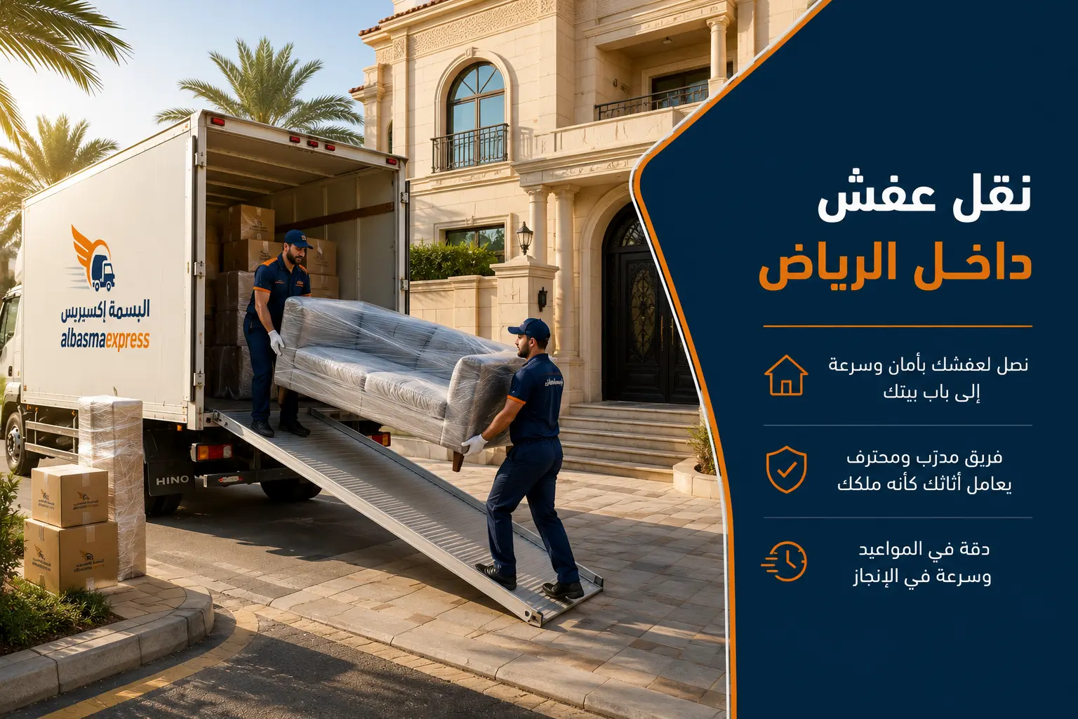 نقل العفش — البسمة إكسبريس