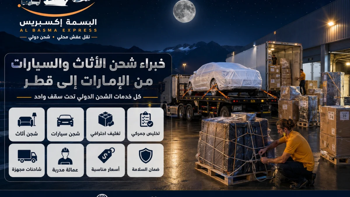 شركة شحن أثاث وسيارات من الإمارات إلى قطر دليلك الكامل قبل الحجز