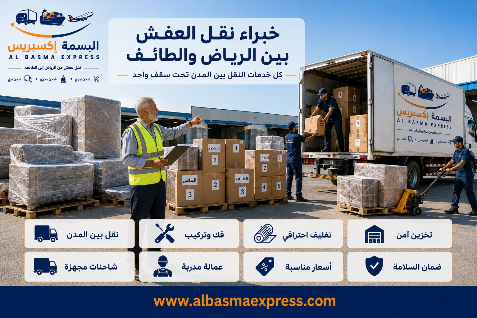 شركة نقل عفش من الرياض إلى الطائف: 0553923364 الدليل الشامل لخدمة نقل آمنة واحترافية من الألف إلى الياء