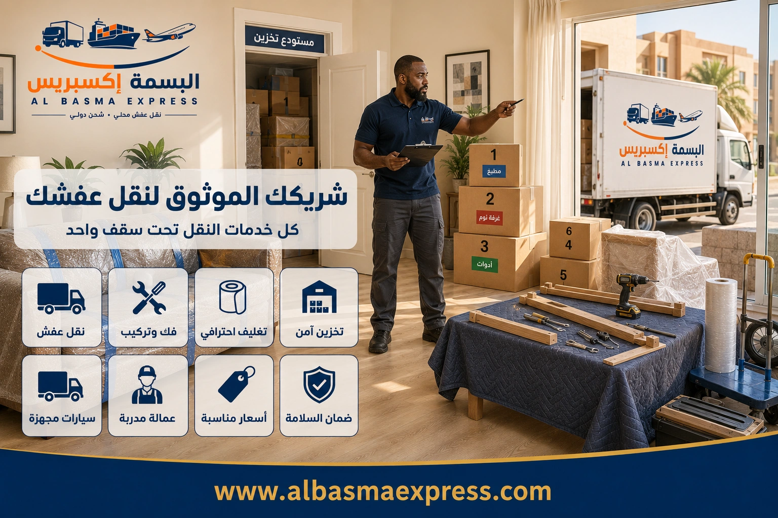 شركة نقل عفش بالرياض: 0553923364 الدليل الشامل لخدمة آمنة واحترافية من الألف إلى الياء