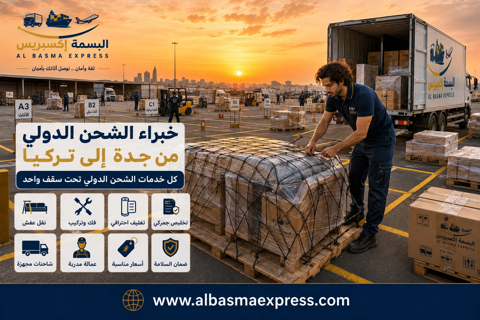 شحن من جدة إلى تركيا | 0553923364 متى تختار البري ومتى تحتاج إلى الجوي؟