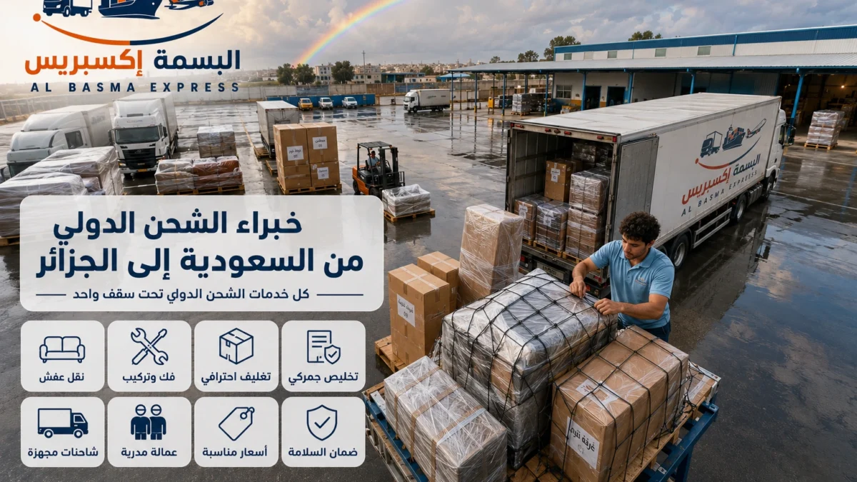شحن من السعودية إلى الجزائر كيف تحوّل رحلة طويلة إلى مراحل واضحة حتى بابك؟