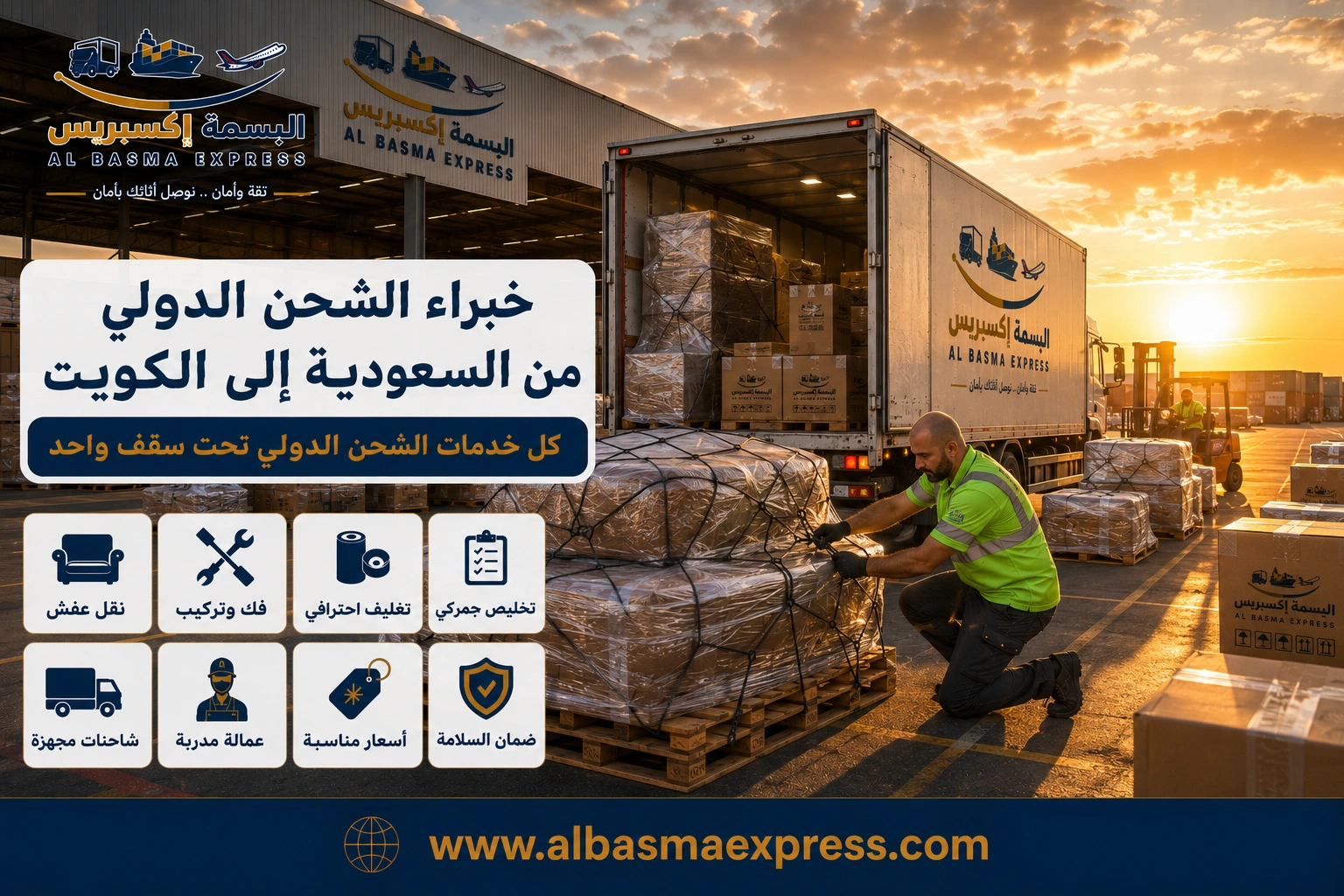 شحن من السعودية إلى الكويت: 0553923364 أي مسار يناسب شحنتك قبل أن تبدأ الرحلة؟