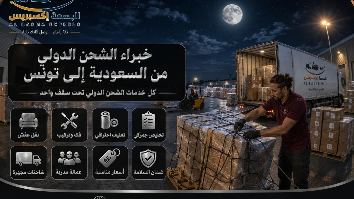 شحن من السعودية إلى تونس كيف تختار طريق الأثاث من بيتك حتى بابك في تونس؟