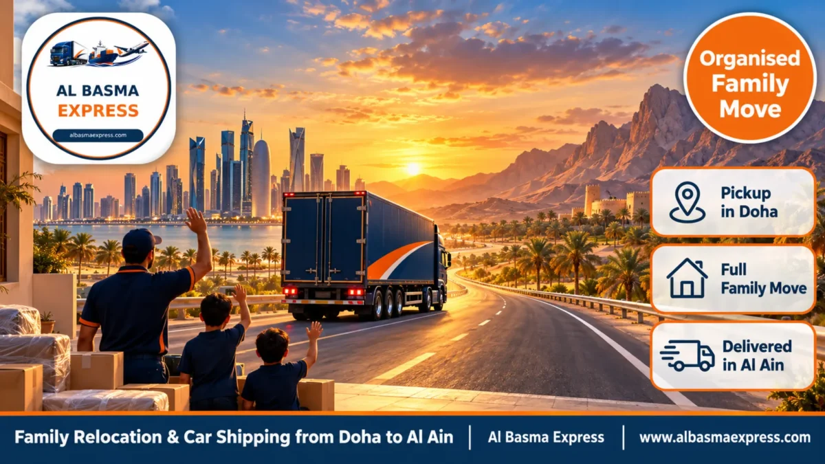 Family Relocation & Car Shipping from Doha to Al Ain | A Plan Around School and Children to Your First Night Home