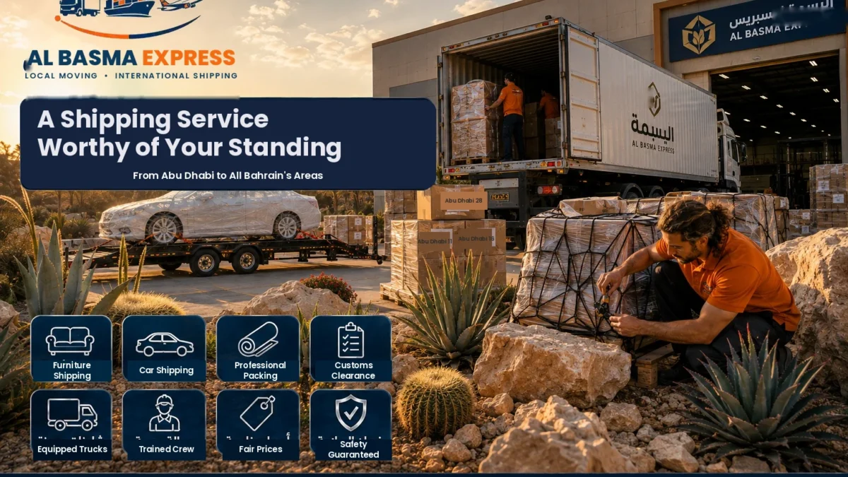 Furniture and Car Shipping Company from Abu Dhabi to Bahrain Prices and Transit Times