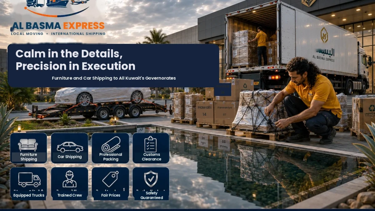 Furniture and Car Shipping Company from Abu Dhabi to Kuwait Professional Solutions