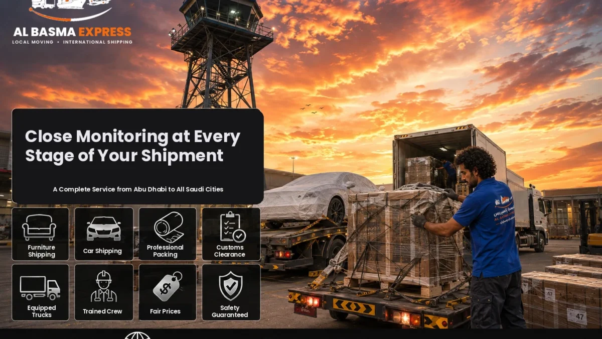 Furniture and Car Shipping Company from Abu Dhabi to Saudi Arabia Prices and Transit Time