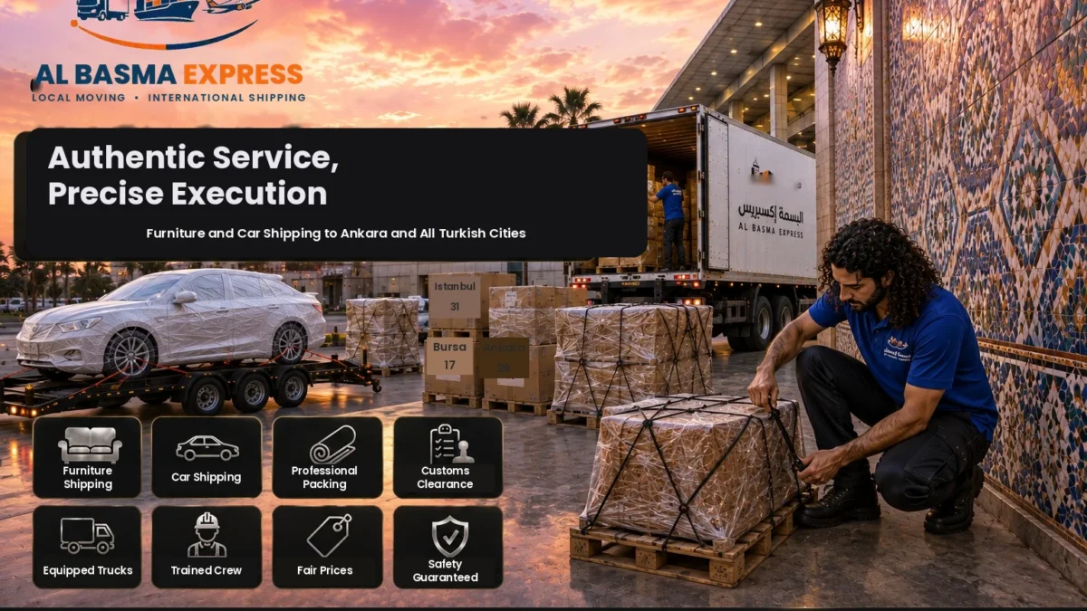 Furniture and Car Shipping Company from Abu Dhabi to Türkiye Sea and Air Freight
