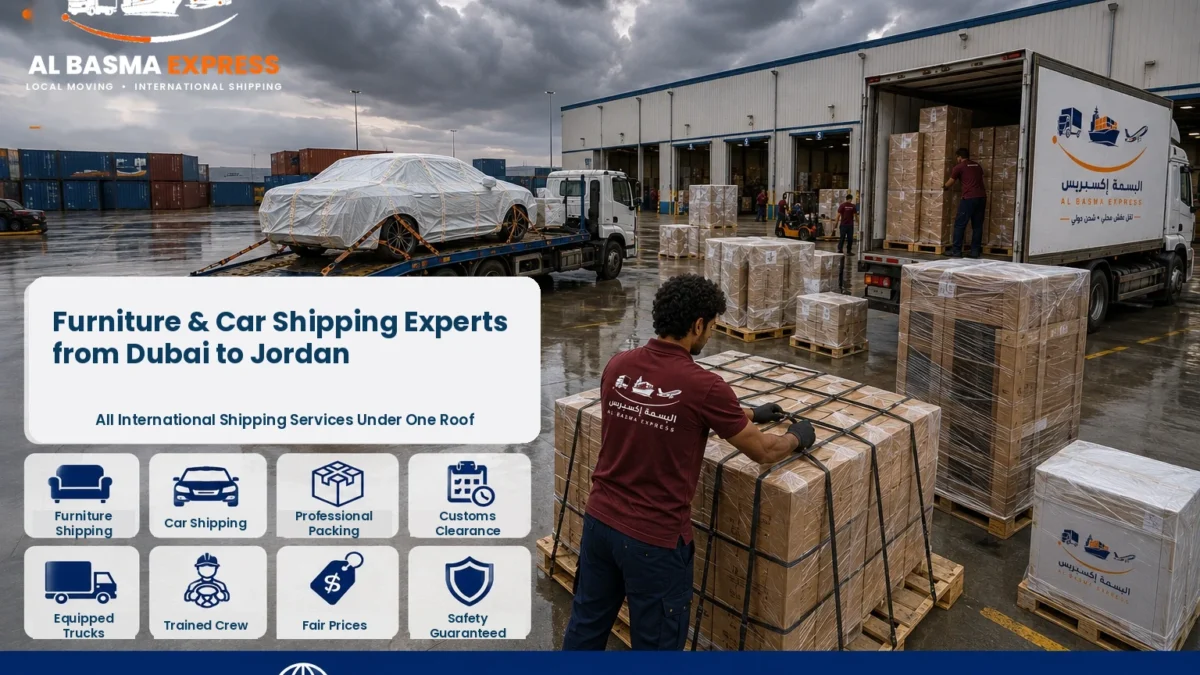 Furniture and Car Shipping Company from Dubai to Jordan Shipping Methods and Prices