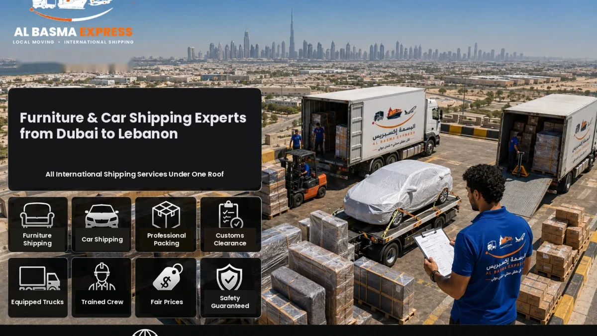 Furniture and Car Shipping Company from Dubai to Lebanon Prices and Shipping Methods