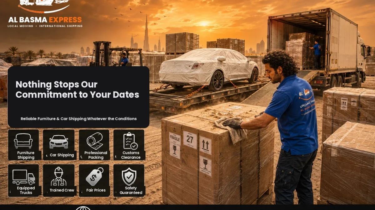 Furniture and Car Shipping Company from Dubai to Libya Prices and Shipping Methods