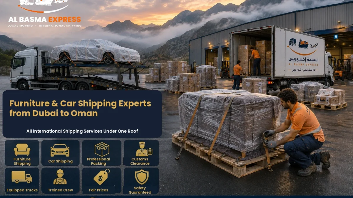 Furniture and Car Shipping Company from Dubai to Oman Cost, Transit Time and Transport Methods