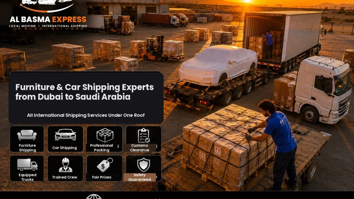Furniture and Car Shipping Company from Dubai to Saudi Arabia Prices, Transit Times and Transport Methods