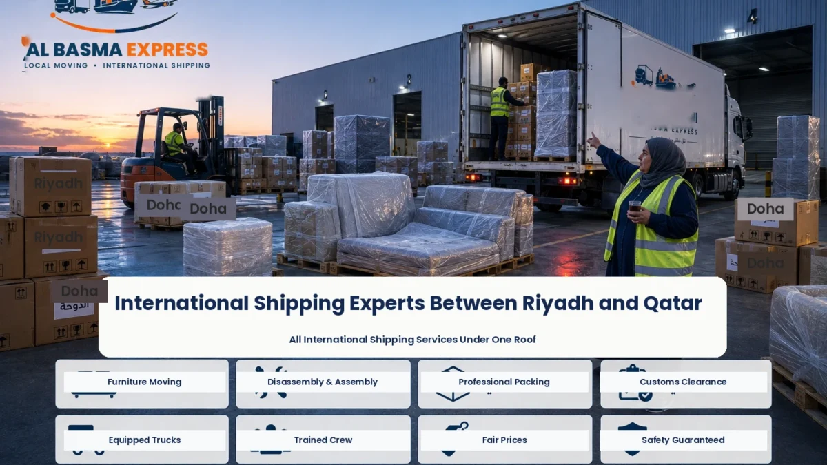 Furniture Shipping and Moving Company from Riyadh to Qatar Salwa and Abu Samra