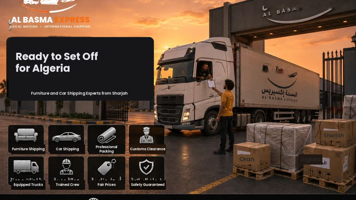 Furniture and Car Shipping Company from Sharjah to Algeria Sea and Air Freight