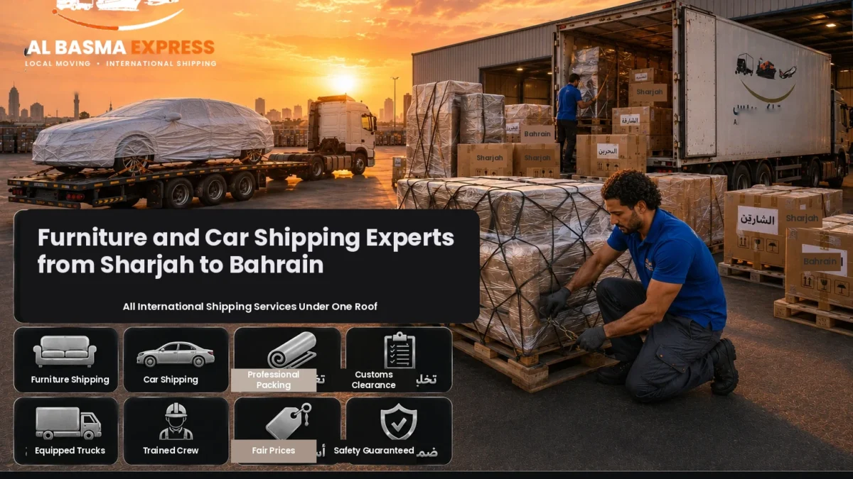 Furniture and Car Shipping Company from Sharjah to Bahrain Prices and Transit Times