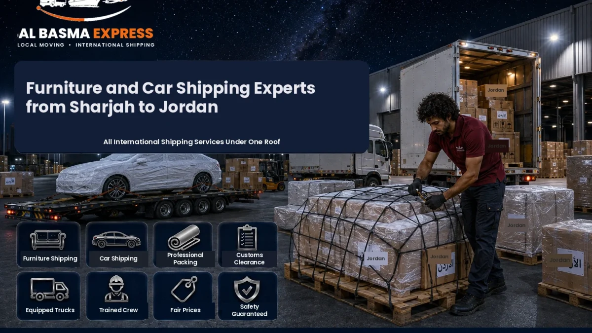 Furniture and Car Shipping Company from Sharjah to Jordan Costs and Land Freight