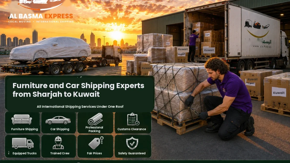 Furniture and Car Shipping Company from Sharjah to Kuwait Costs and Transit Times