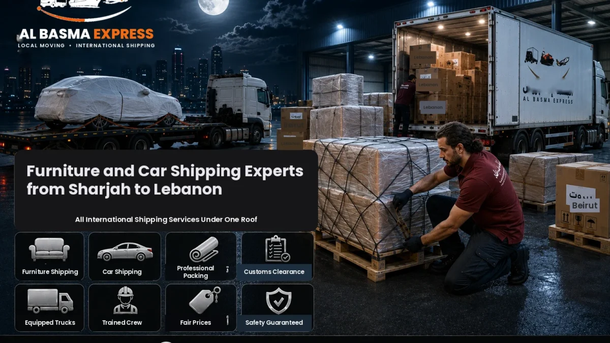 Furniture and Car Shipping Company from Sharjah to Lebanon Costs and Methods