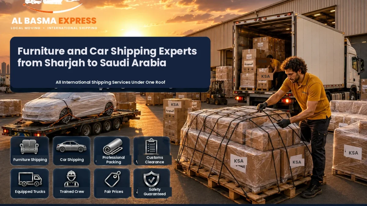 Furniture and Car Shipping Company from Sharjah to Saudi Arabia Prices and Transit Times