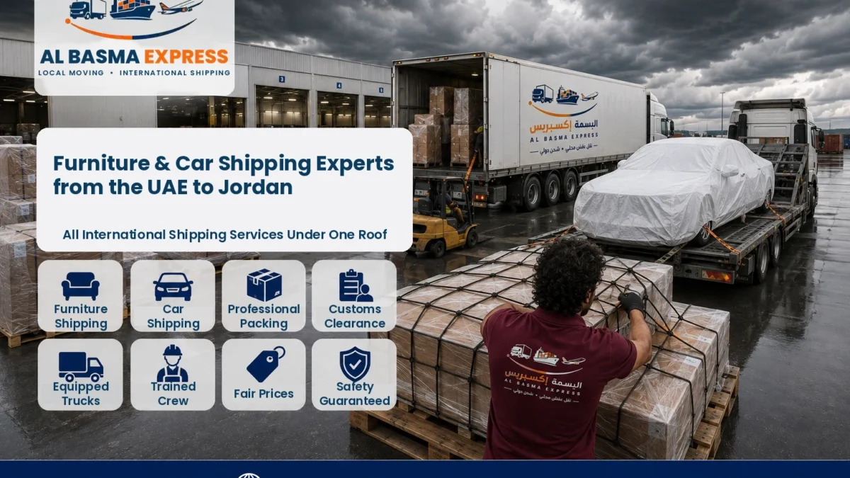 Furniture and Car Shipping from the UAE to Jordan Prices, Transit Times, Route and Services in Detail