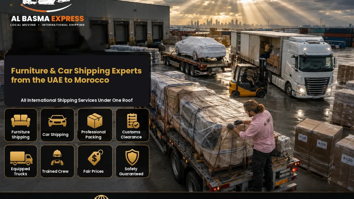 Furniture and Car Shipping Company from the UAE to Morocco Prices, Transit Times and the Right Shipping Methods