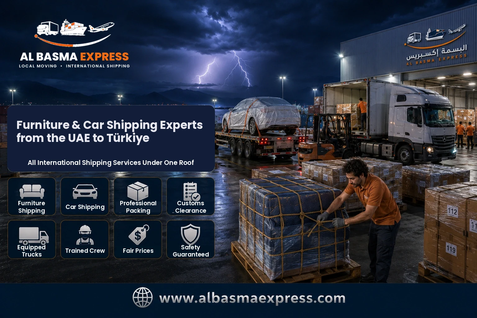 Furniture and Car Shipping Company from the UAE to Türkiye: +971557643821 Prices, Transit Times and the Best Shipping Methods