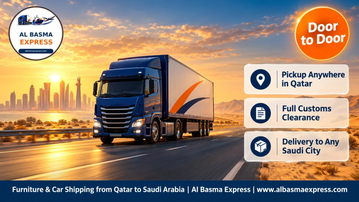 Furniture & Car Shipping from Qatar to Saudi Arabia | Door to Door Across the Kingdom