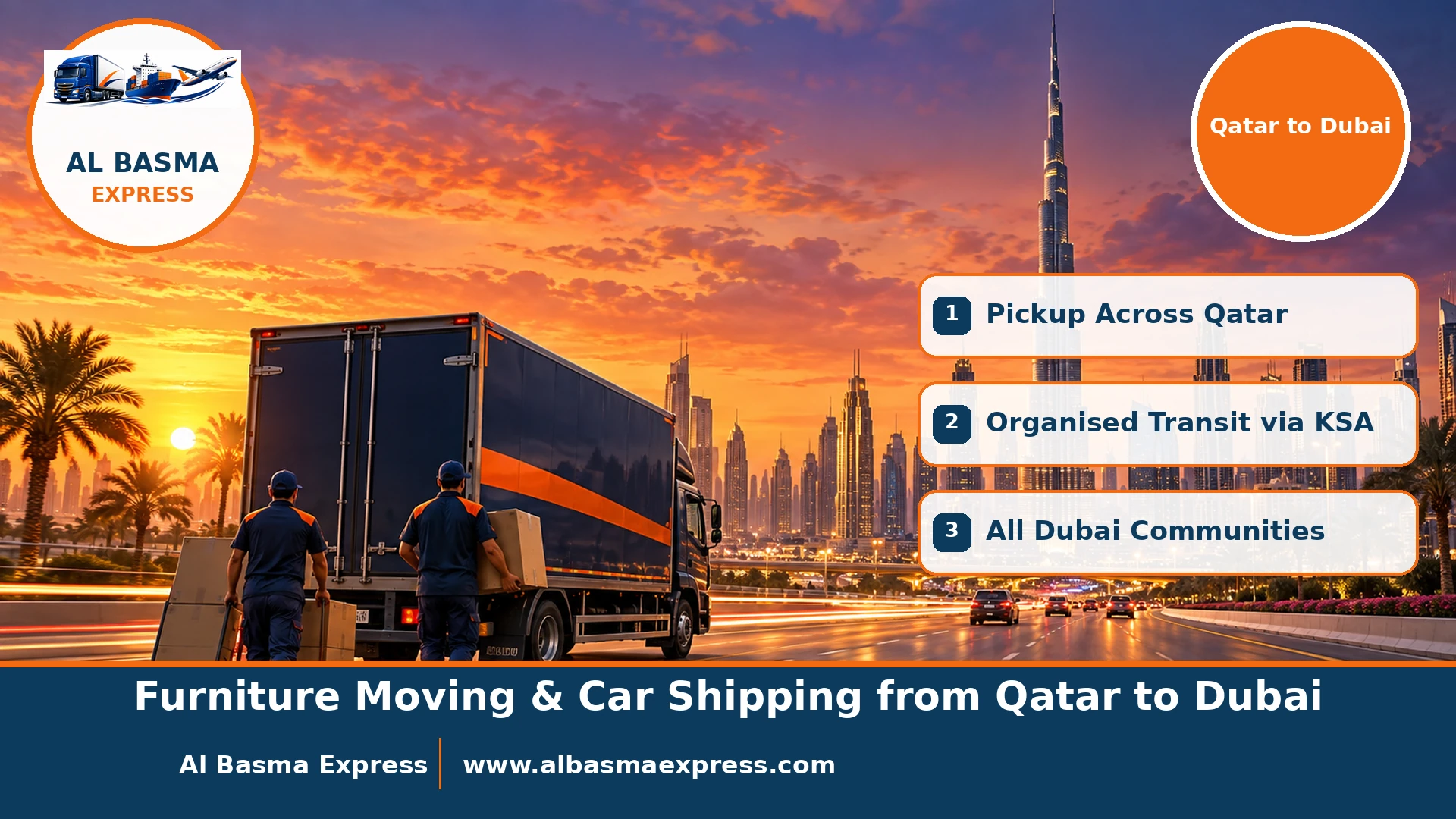 Furniture Moving & Car Shipping from Qatar to Dubai | Permit-Ready Delivery to Your Tower or Villa