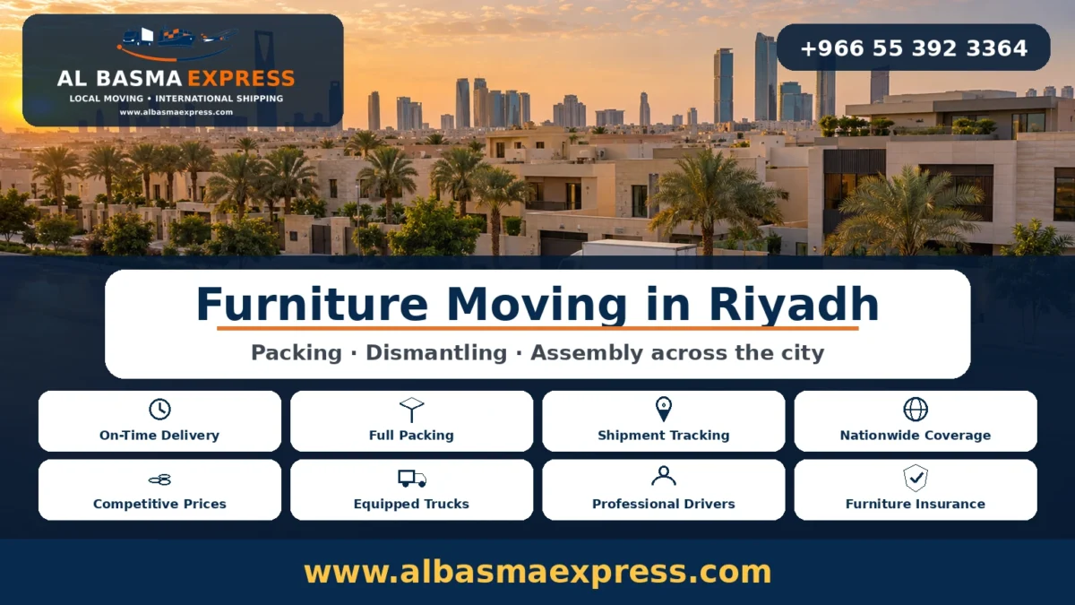 Furniture Moving Company in Riyadh Packing, Dismantling and Assembly