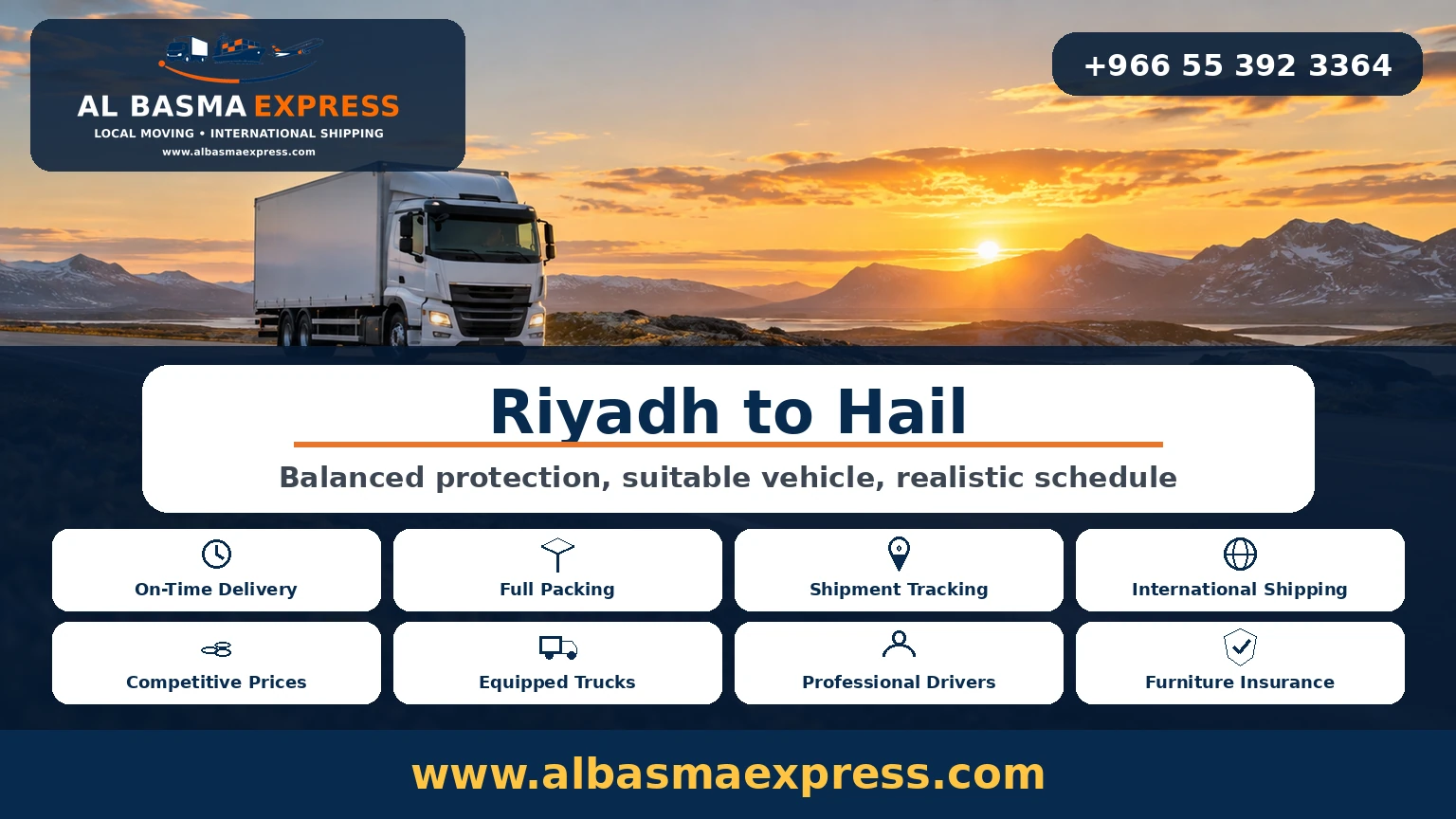 Furniture Moving Company from Riyadh to Hail | +966553923364 Intercity Moving
