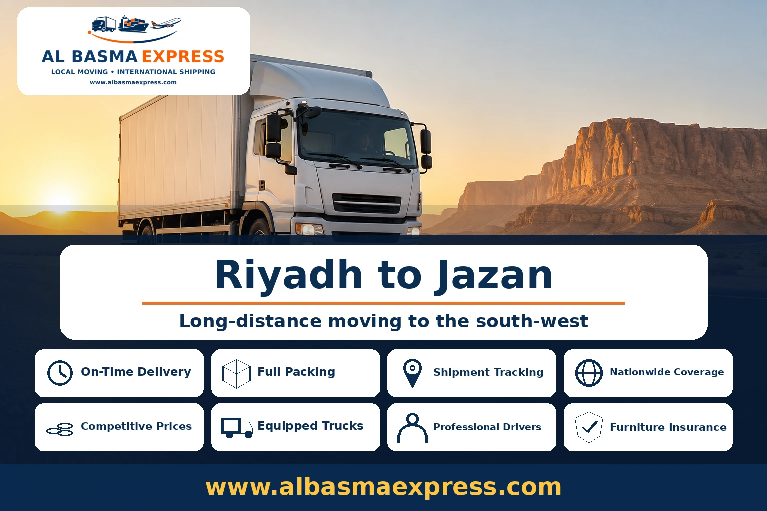 Furniture Moving Company from Riyadh to Jazan | +966553923364 Intercity Moving