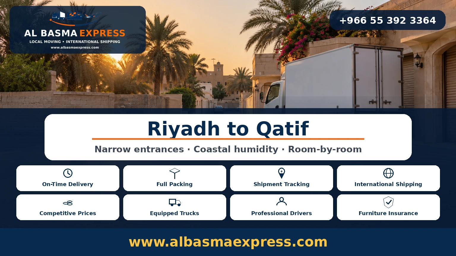 Furniture Moving Company from Riyadh to Qatif | +966553923364 Coastal Humidity