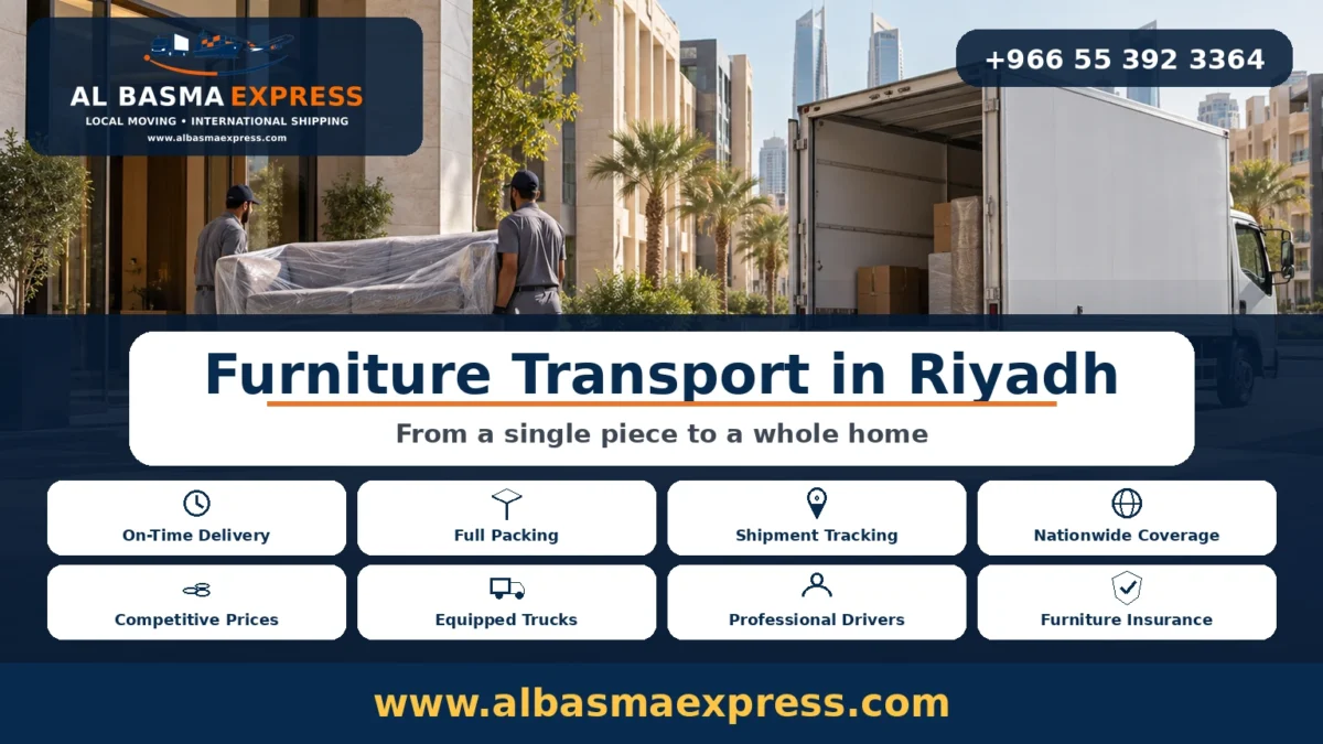 Furniture Transport in Riyadh One Piece or a Whole Home