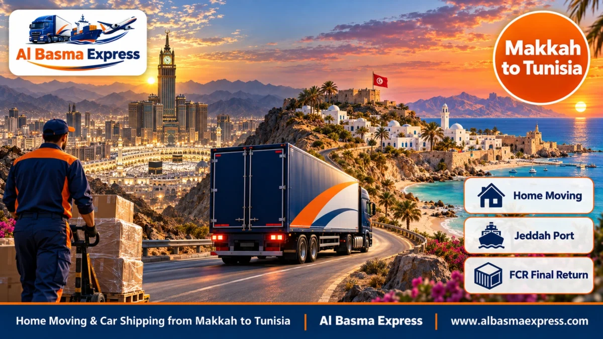Home Moving & Car Shipping from Makkah to Tunisia | Your Home and Heirloom Furniture from Jeddah Port to Radès