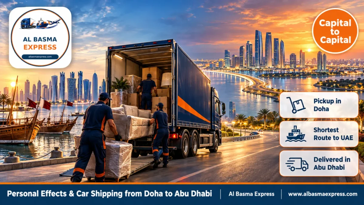 Personal Effects & Car Shipping from Doha to Abu Dhabi | Capital to Capital, Ready for Clearance