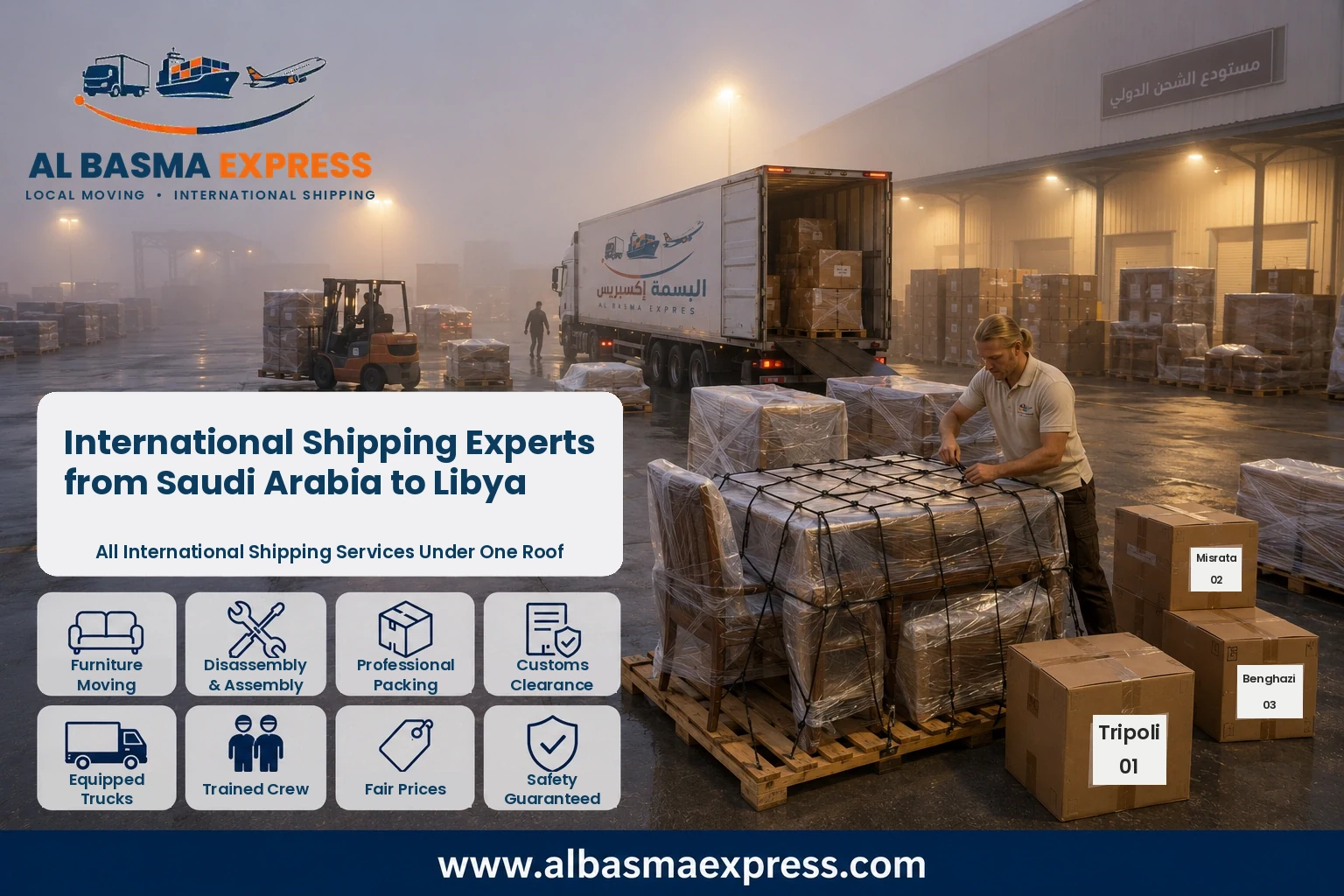 Shipping from Saudi Arabia to Libya: +966553923364 Plan Every Part of Your Shipment All the Way to the Consignee’s Door