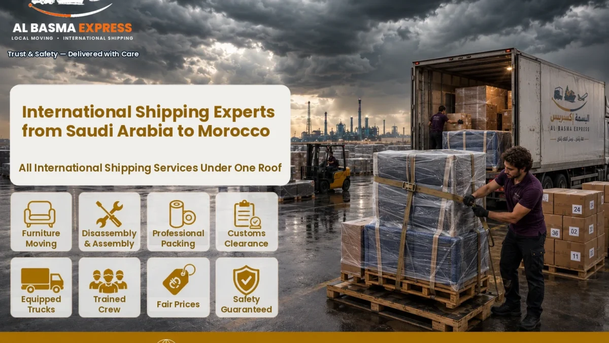 Shipping from Saudi Arabia to Morocco How to Manage Your Furniture’s Journey from Your Door to Your Moroccan City