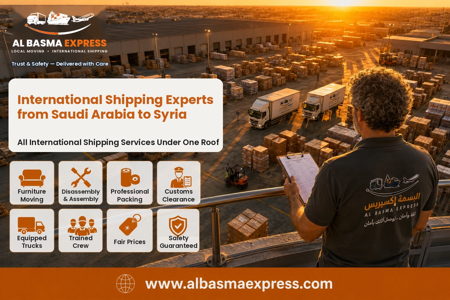 Shipping from Saudi Arabia to Syria: +966553923364 How to Choose Between Managing the Shipment and Managing the Road