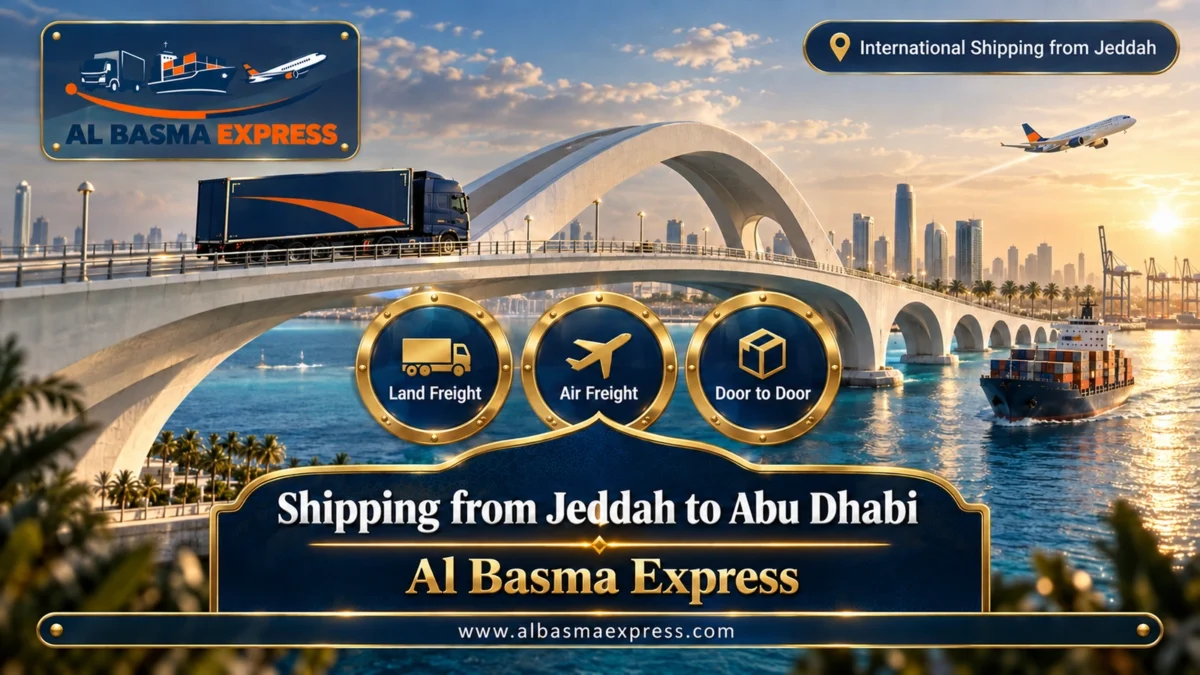 Shipping from Jeddah to Abu Dhabi Cars, Furniture & Containers to Khalifa Port