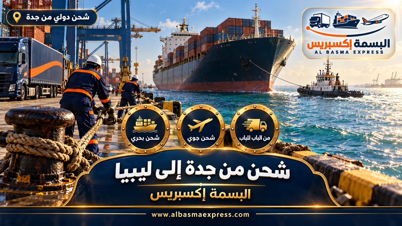 شركة شحن من جدة إلى ليبيا | البسمة إكسبريس