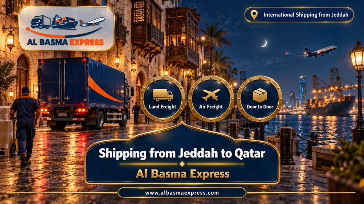 Shipping from Jeddah to Qatar Cars, Furniture & Parcels to Doha by Land and Air