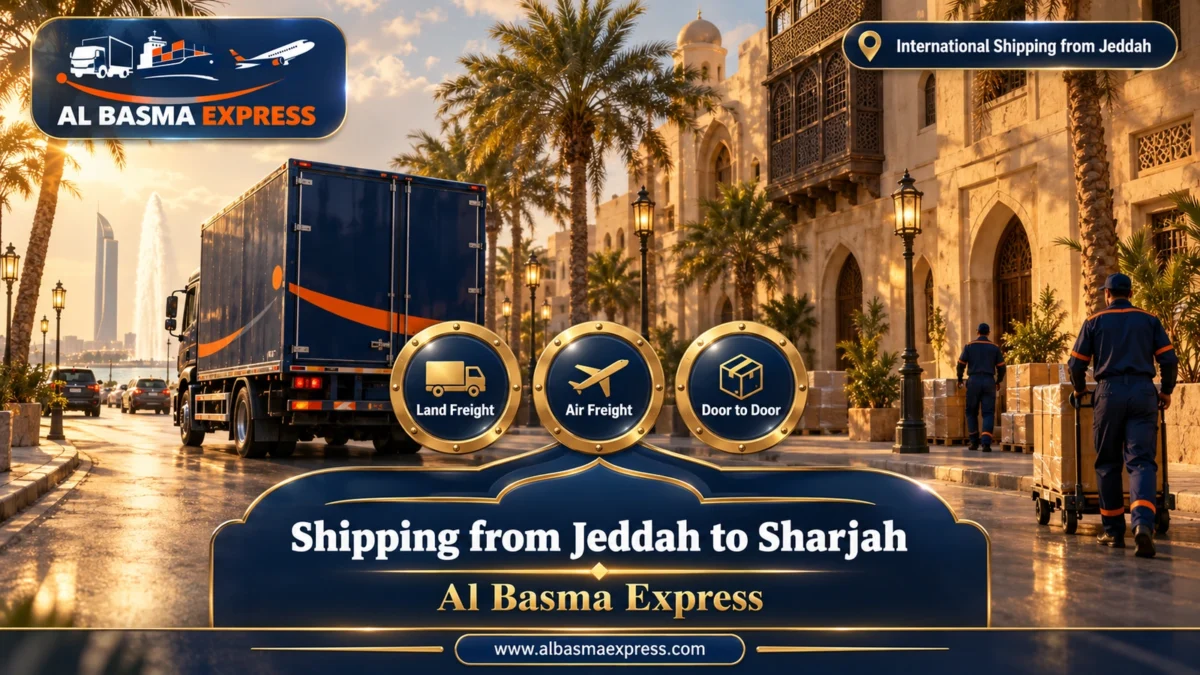 Shipping from Jeddah to Sharjah Cars, Goods & Family Belongings