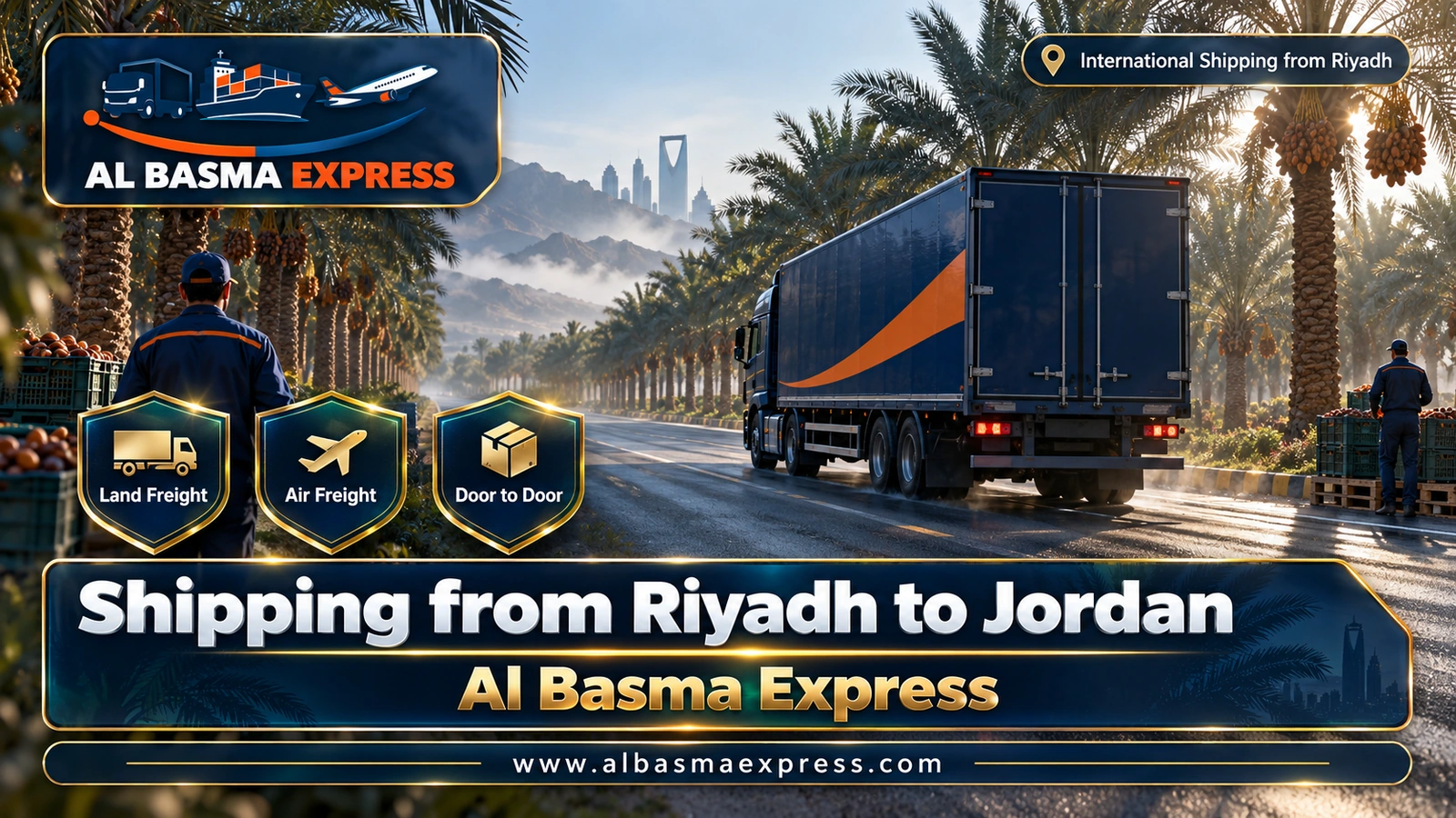 Shipping from Riyadh to Jordan | +966553923364 Car Shipping & Expatriate Belongings to Amman