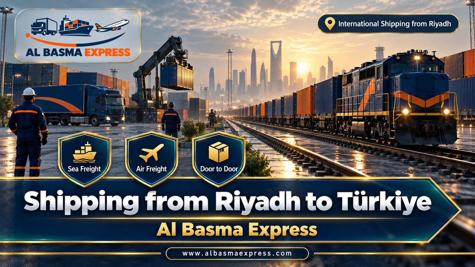 Shipping from Riyadh to Türkiye | +966553923364 Car, Container & Luggage Shipping by Sea and Air