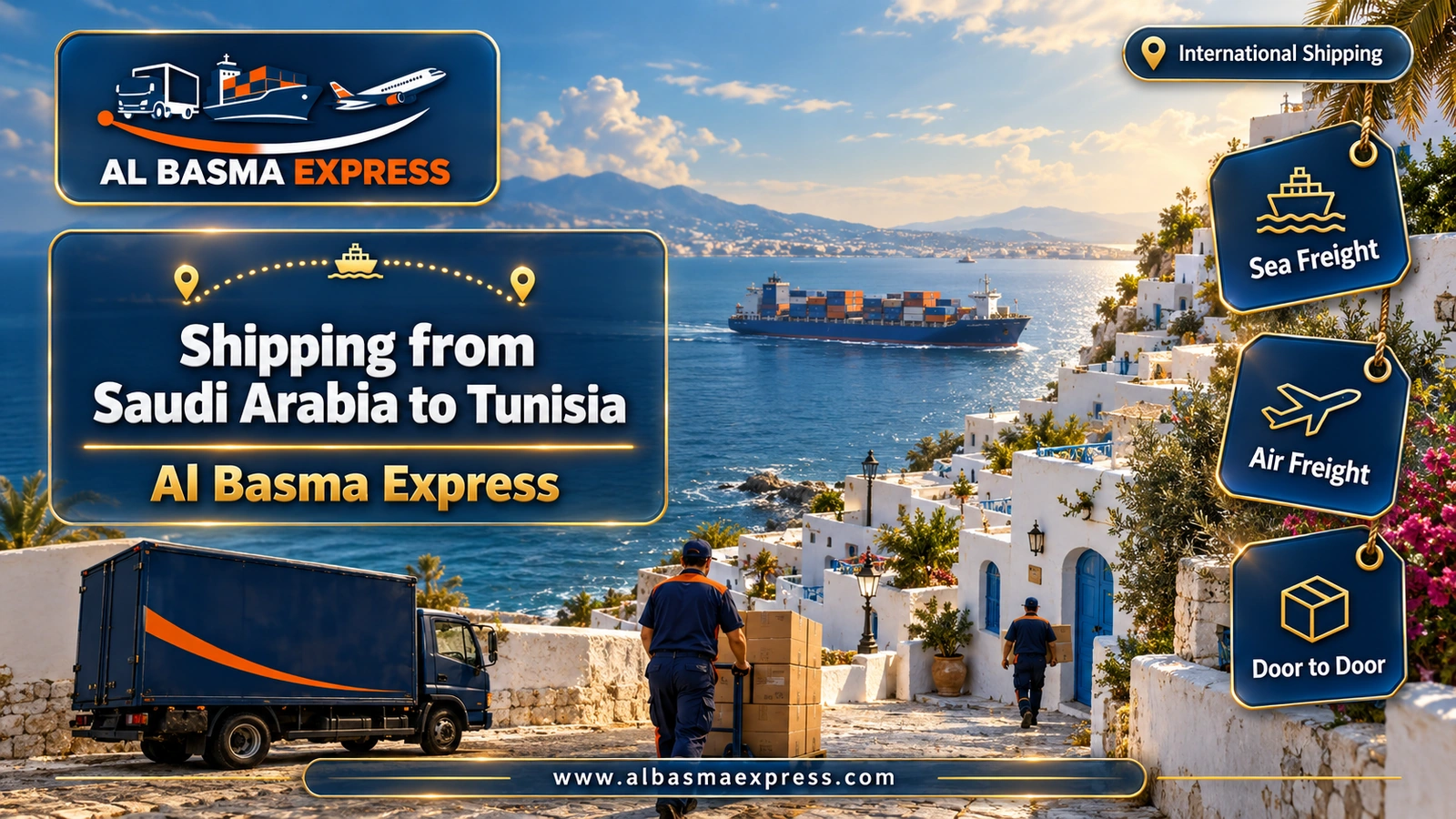 Shipping from Saudi Arabia to Tunisia | +966553923364 Cars, Containers & Returnees’ Belongings to Radès